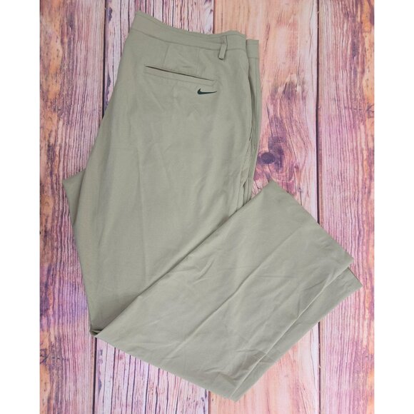 Nike Golf Mens Standard Fit Khaki Dri-Fit Pants 38x32 - Picture 3 of 8